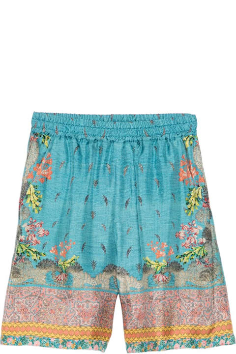 Pierre-Louis Mascia for Men Pierre-Louis Mascia Printed Silk Shorts