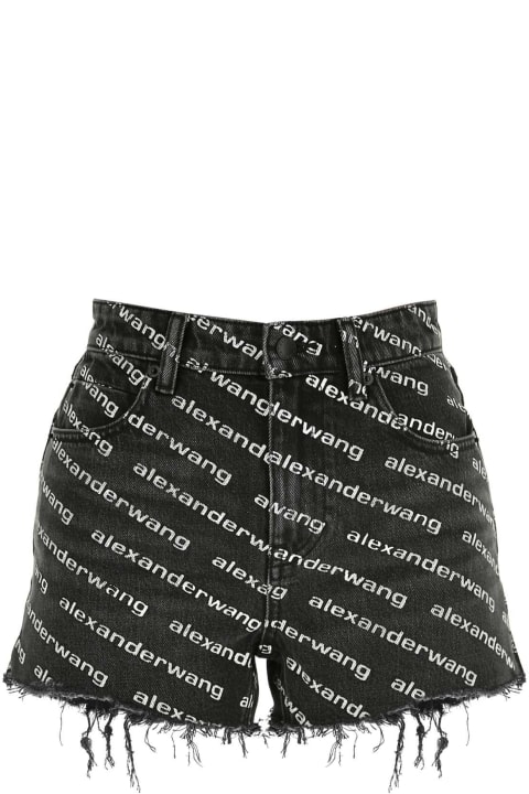 Alexander Wang Pants & Shorts for Women Alexander Wang Printed Denim Shorts