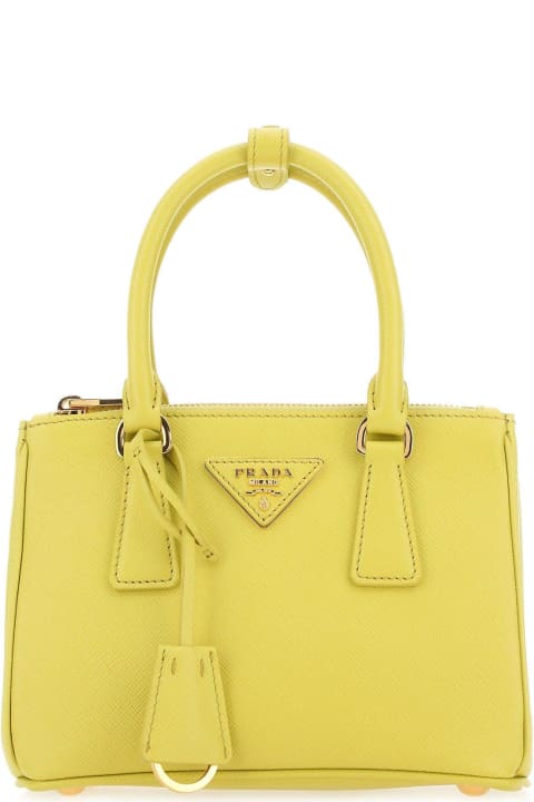 Prada Sale for Women Prada Yellow Leather Handbag
