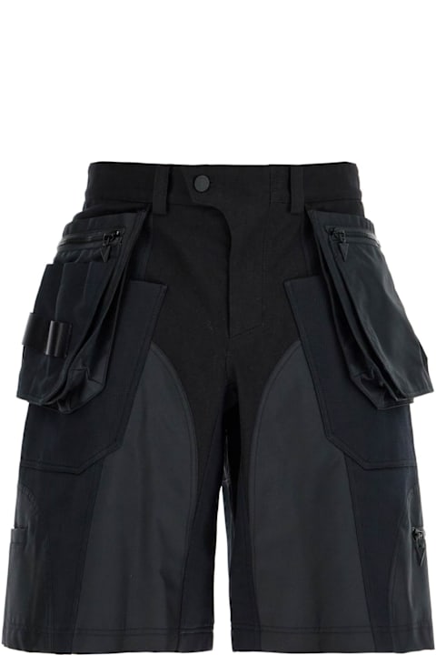 Mugler Clothing for Men Mugler 'bi-material Cargo Bermuda Shorts