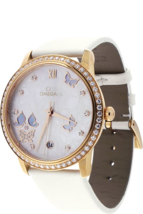 Omega De Ville Prestige 18k Rose Gold Womens Watch 424.57.37.20.55.003 Watches