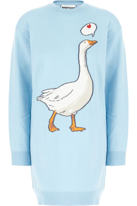 Moschino for Women Moschino Light Blue Cotton Dress