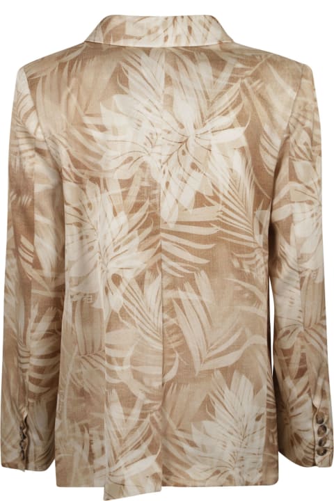 Ermanno Firenze Coats & Jackets for Women Ermanno Firenze Rear Slit All-over Printed Blazer