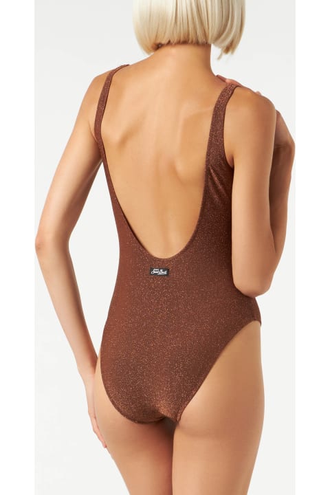 Homeware MC2 Saint Barth Woman Lurex One Piece Swimsuit