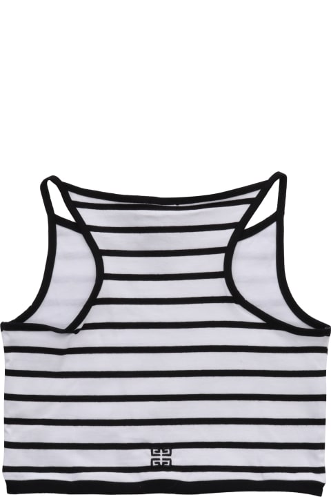 Givenchy for Girls Givenchy Striped Top With Logo