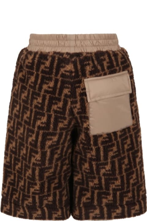 Fendi Bottoms for Boys Fendi Shorts With Logo