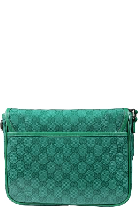 ガールズ Gucciのアクセサリー＆ギフト Gucci Green Bag For Girl With Gg Motif