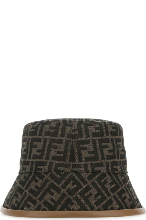 Fendi Men Fendi Bucket Hat "ff" In Fabric