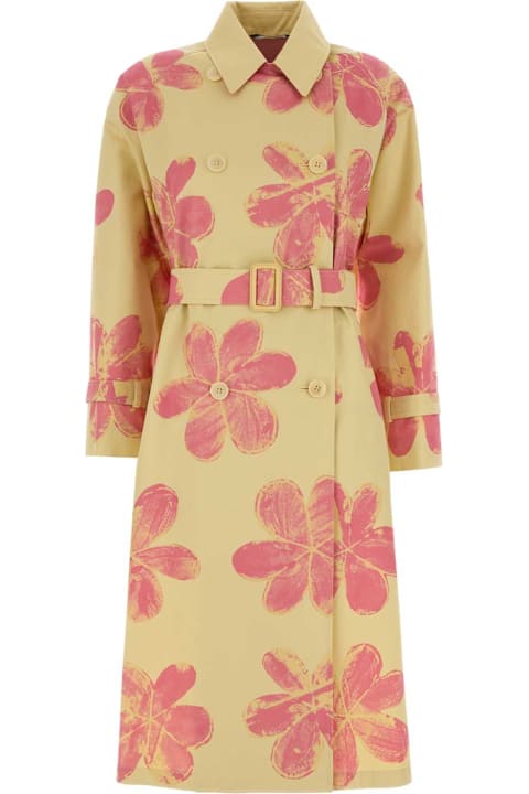 Weekend Max Mara for Men Weekend Max Mara Printed Cotton Radioso Overcoat