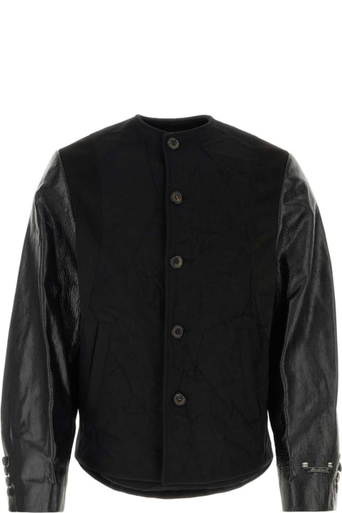 Ader Error Coats & Jackets for Men Ader Error Black Wool Blend Jacket
