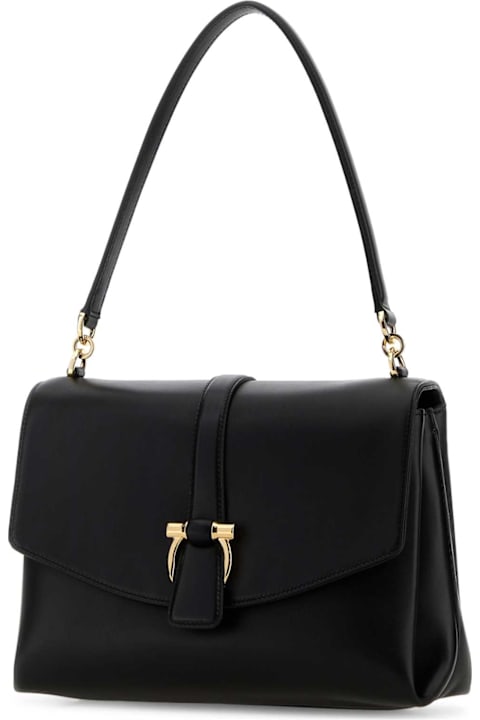 Homeware Ferragamo Black Leather Shoulder Bag