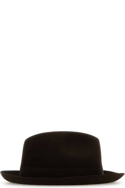 Borsalino for Kids Borsalino Brown Felt Damiano Hat