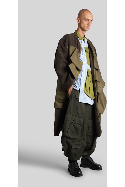 Comme Des Garçons Homme Plus for Women Comme Des Garçons Homme Plus Pants In Green Wool
