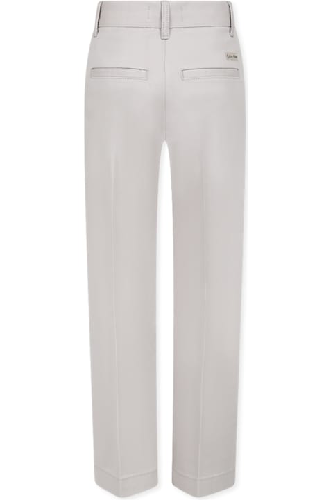 インテリア Calvin Klein Beige Trousers For Boy With Logo