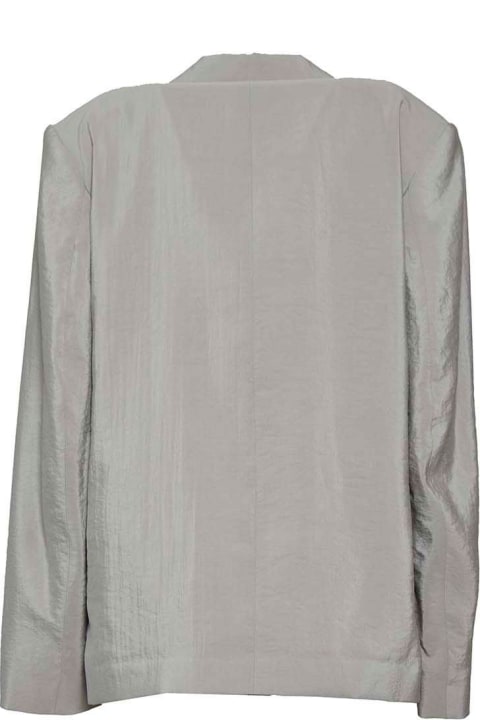 Lemaire for Women Lemaire Double-breasted Long-sleeved Crinkled Blazer