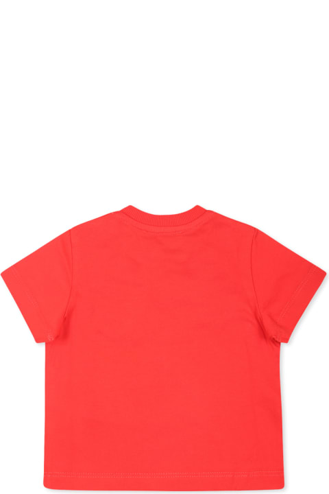 Fashion for Baby Girls Moschino Red T-shirt For Baby Boy With Teddy Bear