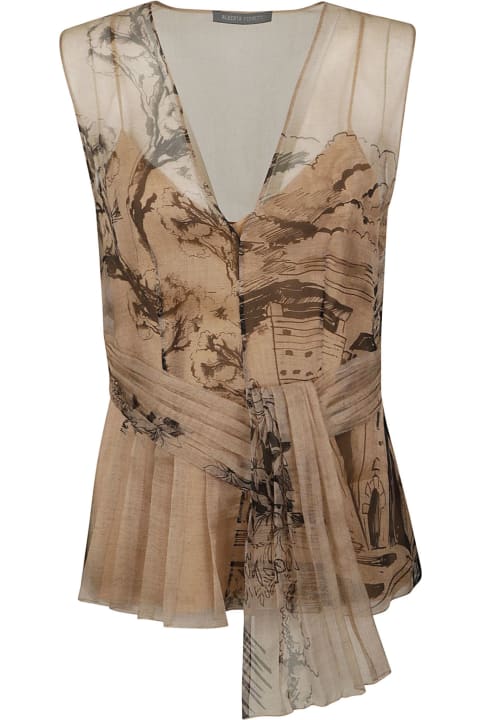 Fashion for Women Alberta Ferretti Printed Sleeveless Top