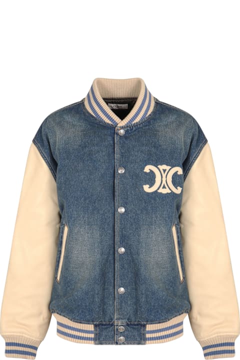 Celine Bomber In Denim