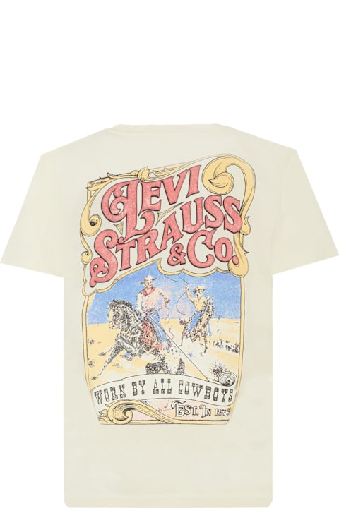 Homeware Levi's Ivory T-shirt For Boy With Print