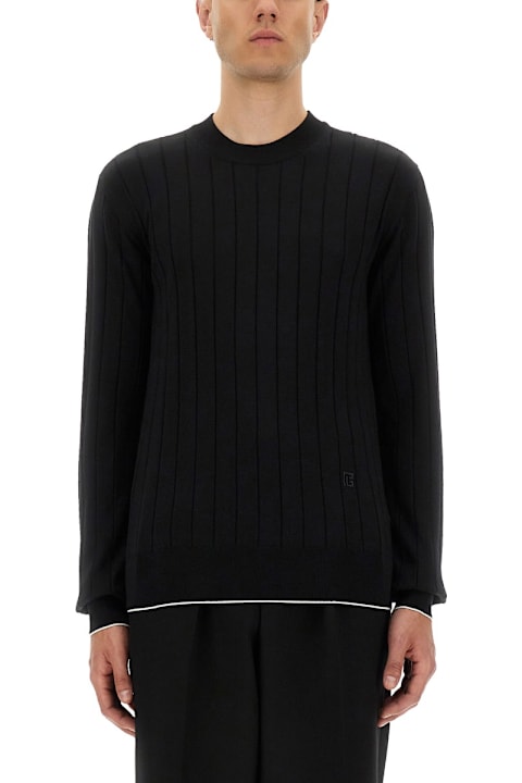 Balmain Sweaters for Men Balmain Silk And Cotton Knit