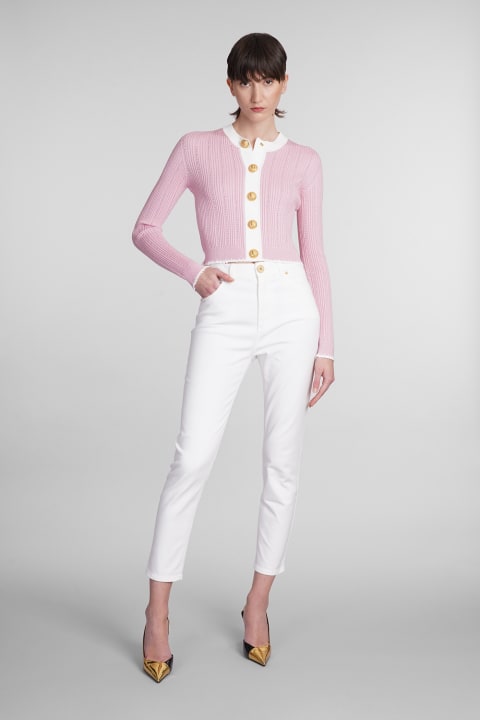 Balmain Clothing for Women Balmain Cardigan In Rose-pink Viscose