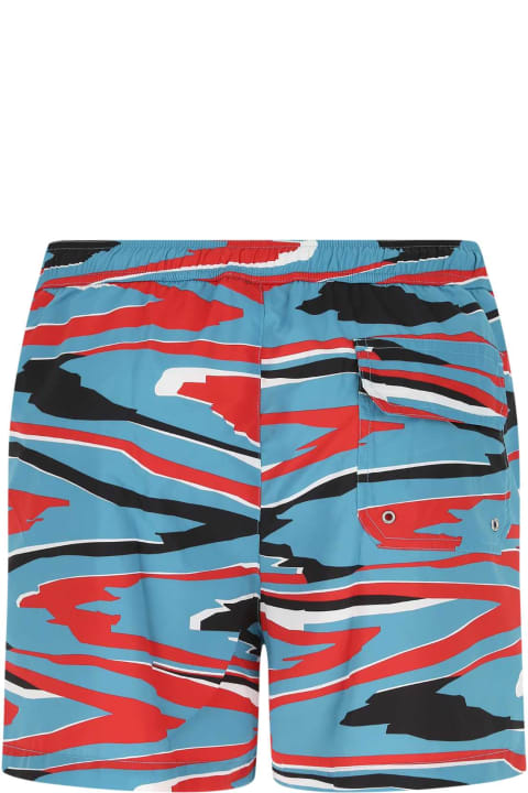 Missoni Swimwear for Men Missoni Printed Polyester Swimming Shorts