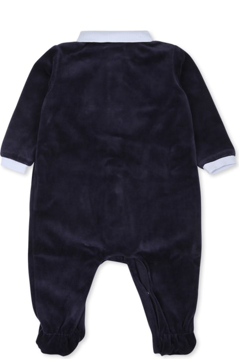 Homeware Hugo Boss Blue Babygrow For Baby Boy With Logo