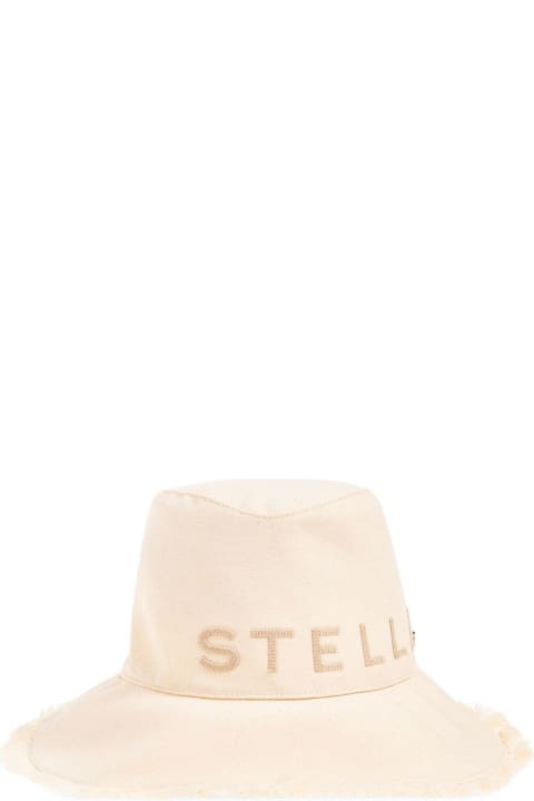 ウィメンズ Stella McCartneyの帽子 Stella McCartney Logo Embroidered Bucket Hat
