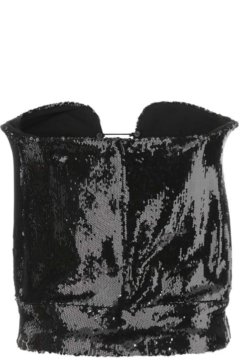 Clothing for Women Isabel Marant Black Sequins Mandy Top