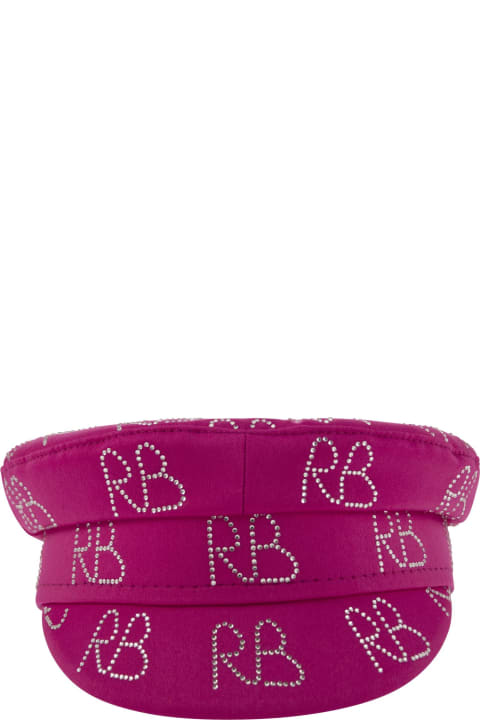 Ruslan Baginskiy Accessories for Women Ruslan Baginskiy Baker - Logo Hat Embellished With Crystals