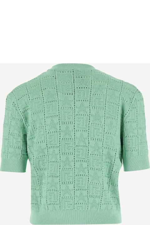 Balmain Sweaters for Women Balmain Monogrammed Knit Pullover
