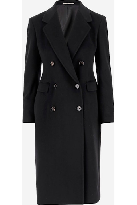 コート Max Mara Studio Burgundy cashmere and wool Canneti coat Max Mara – Belinda International
