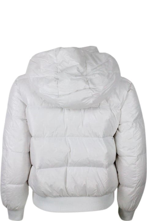 Armani Exchange Coats & Jackets for Women Armani Exchange Hooded Zipped Puffer Jacket