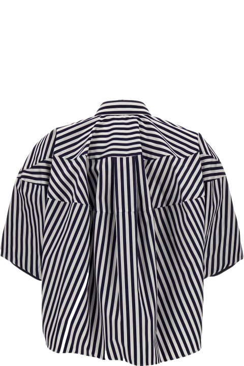 Sacai Topwear for Women Sacai Striped Poplin Shirt