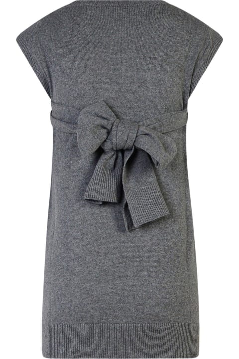 Stella McCartney Coats & Jackets for Women Stella McCartney Self-tie Fastened Sleeveless Knitted Top