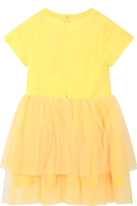 Dresses for Girls Simonetta Yellow Dress For Girl With Bow