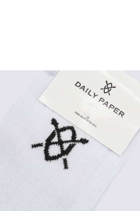 Daily Paper Underwear for Men Daily Paper White Cotton Blend Socks