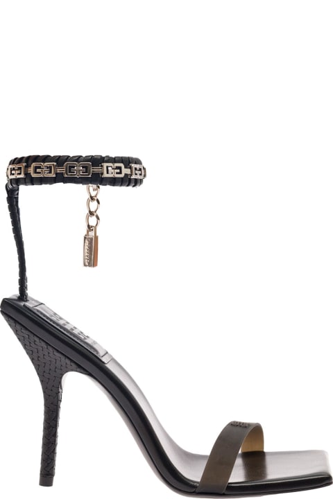 Givenchy for Women Givenchy Sandals With Embossed 4g Logo And Chain In Leather