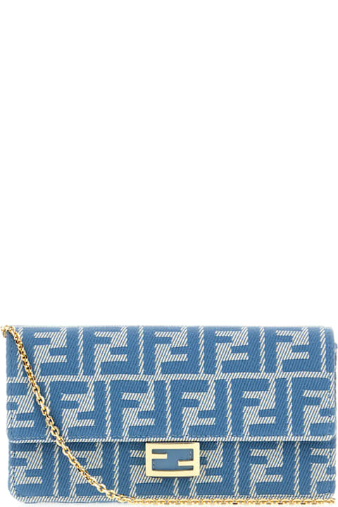 Fendi Wallets for Women Fendi Embroidered Jacquard Baguette Wallet