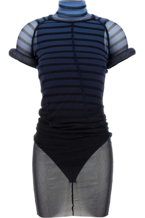 Jean Paul Gaultier Dresses for Women Jean Paul Gaultier Printed Mesh Dress