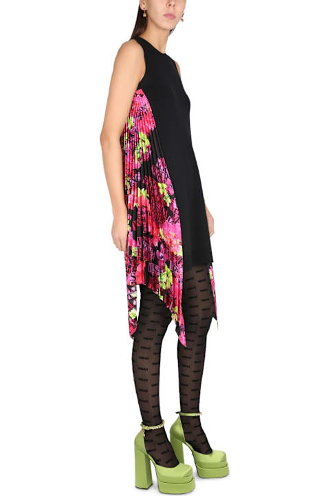 Versace for Kids Versace Orchid Logo Dress