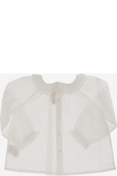 Cotton Blouse With Ruffles