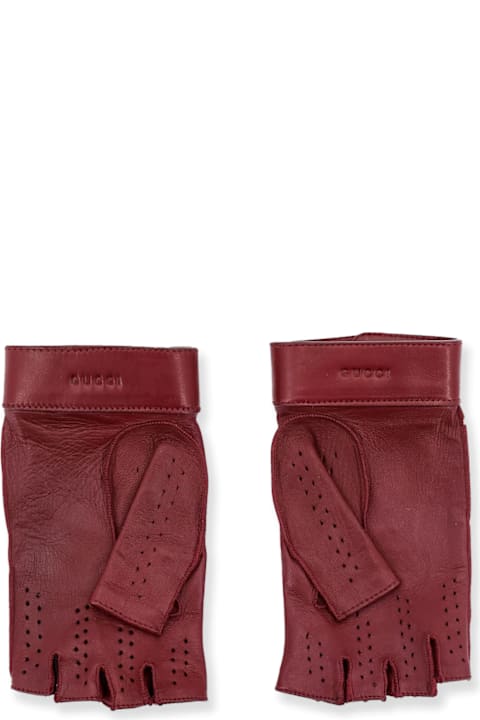 Gloves for Women Gucci Fingerless Leather Gloves