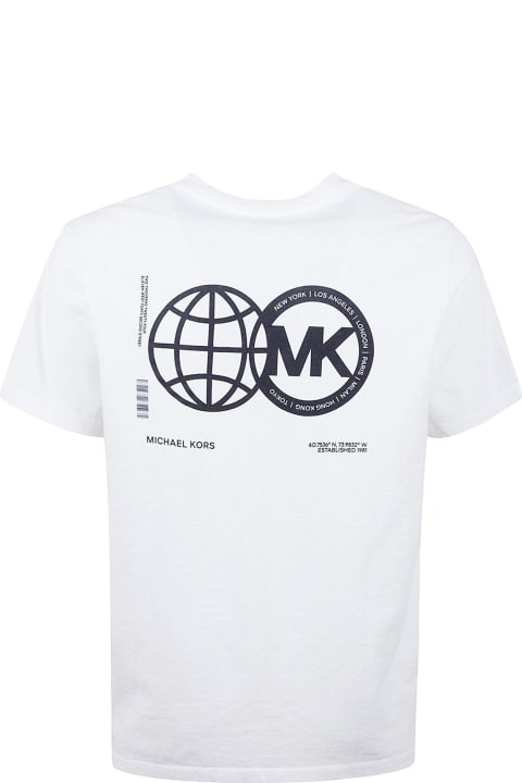 Michael Kors Topwear for Men Michael Kors Logo Printed Crewneck T-shirt