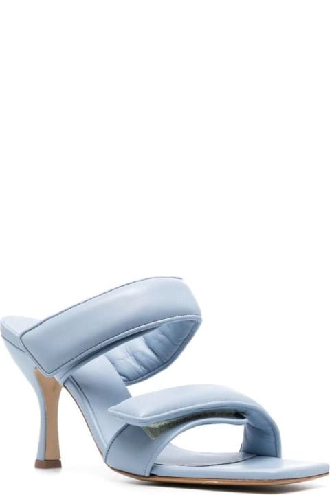 GIA BORGHINI Women GIA BORGHINI Light-blue Perni X Pernille Sandals In Leather Woman