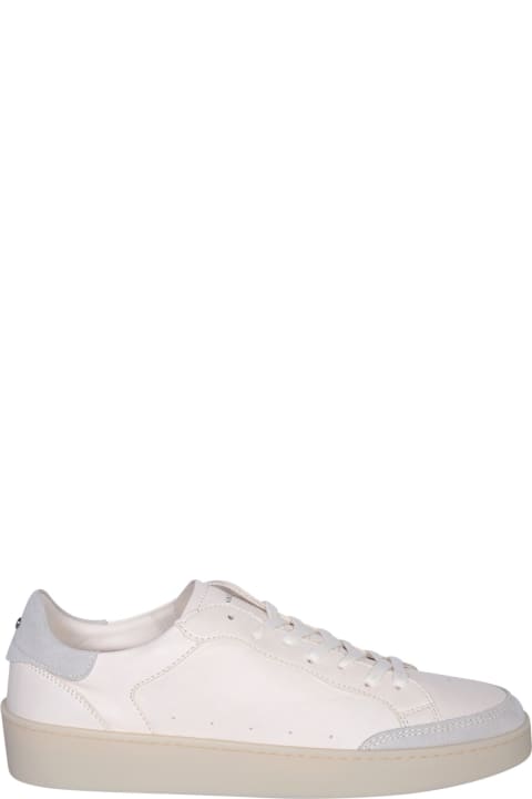 Canali Sneakers for Men Canali Bi-material White Sneakers