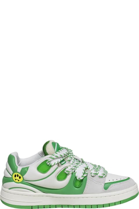 Barrow Sneakers for Women Barrow White And Green Ollie Sneakers