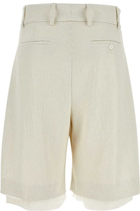 Sale for Men AMIRI Ivory Stretch Polyester Bermuda Shorts