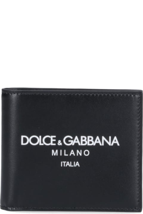 メンズ Dolce & Gabbanaの財布 Dolce & Gabbana Logo Bifold Wallet