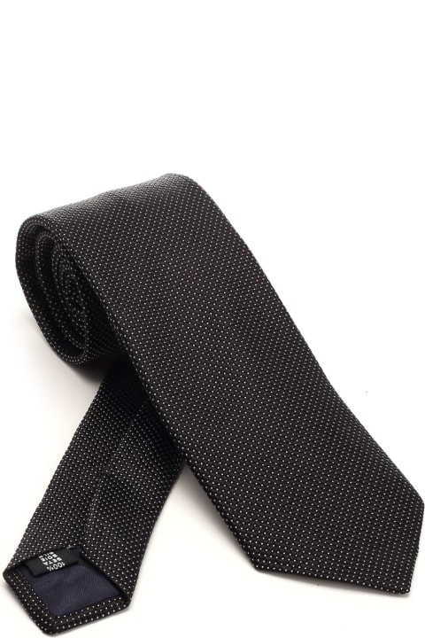 Tagliatore Ties for Men Tagliatore All-over Dot Patterned Pointed-tip Tie